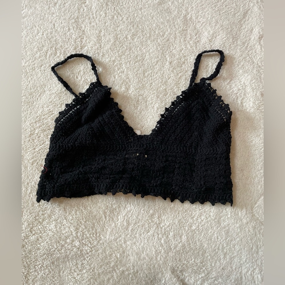 Hem and Thread Crochet Top NWT